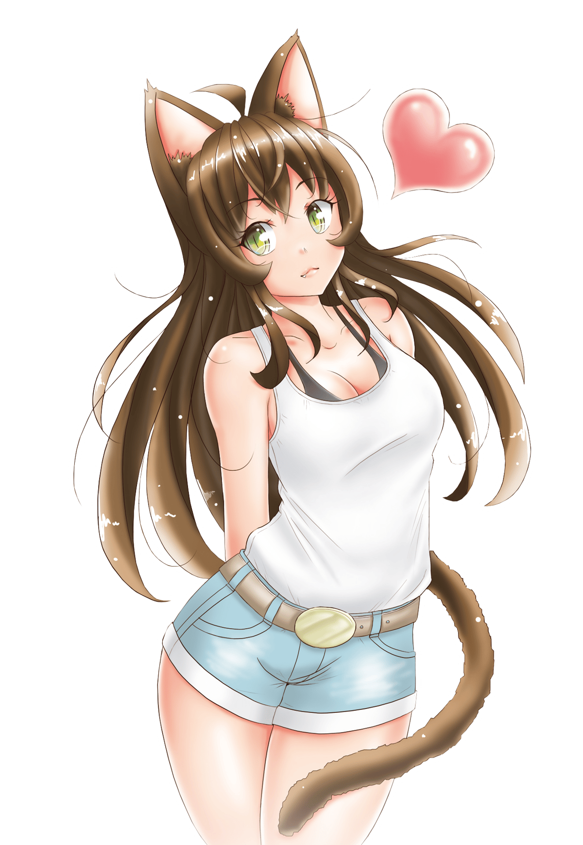 Figuchan mit Herz und Kontur