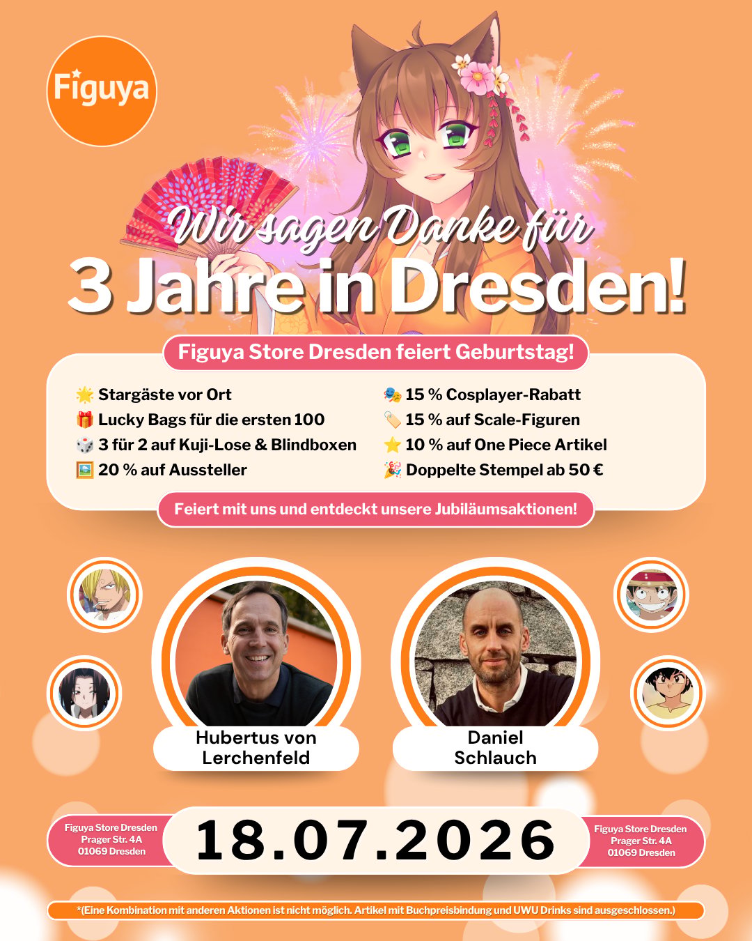 3. Jubiläum des Figuya Stores Dresden / Mit Daniel Schlauch & Hubertus von Lerchenfeld