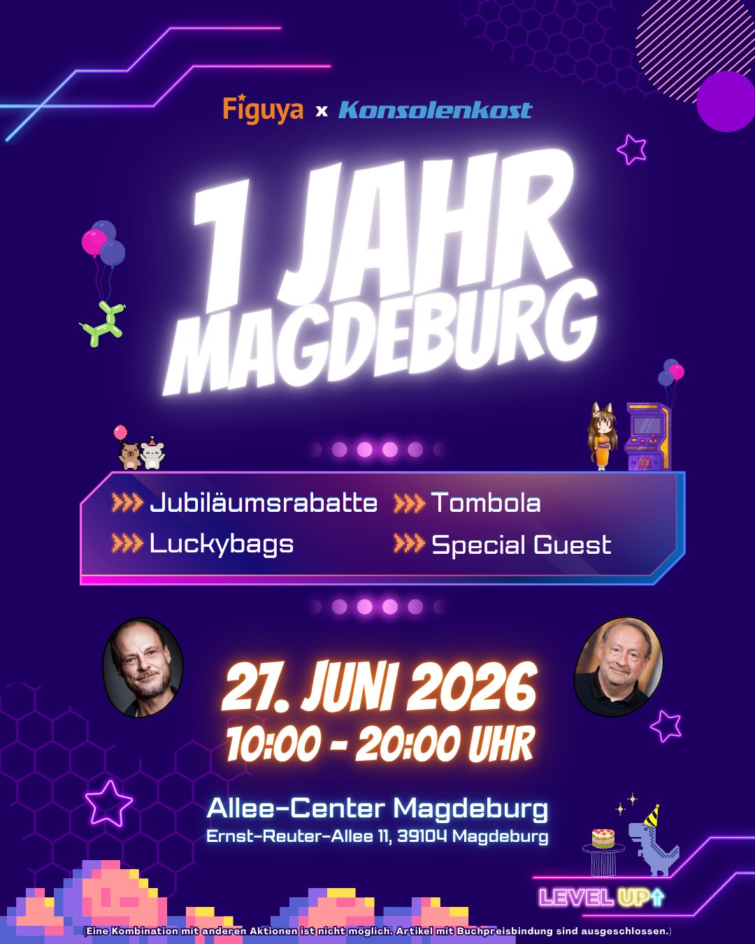 1 Jahr Jubiläum - Figuya x Konsolenkost in Magdeburg