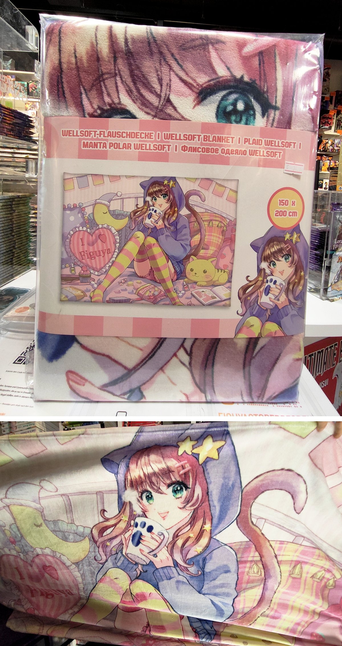 Limitierte Figu-chan Kuscheldecke im Store Dresden