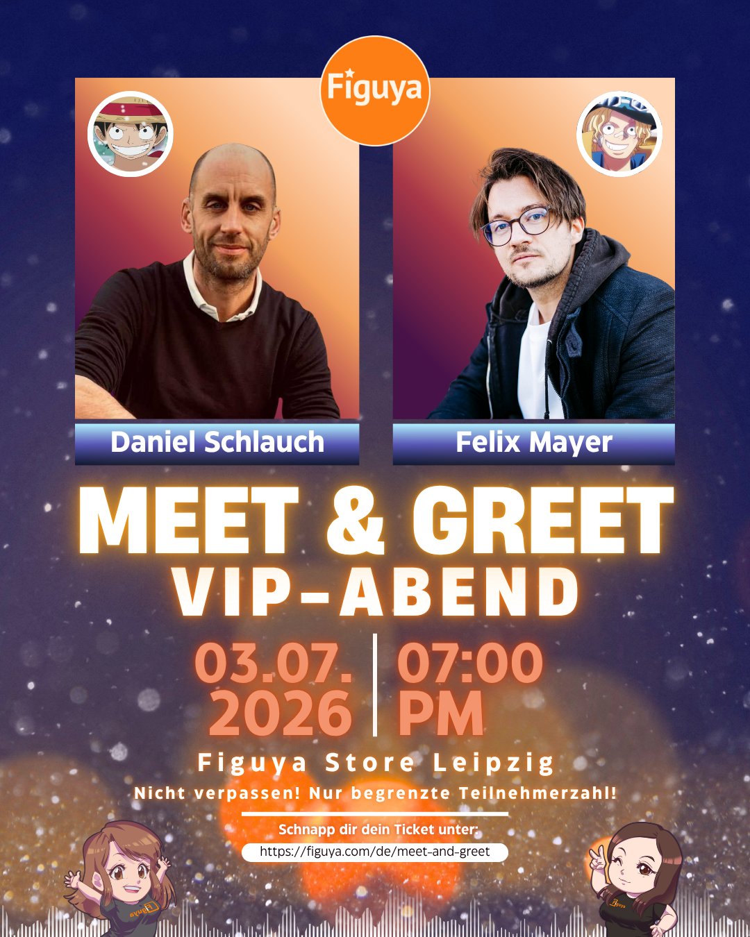 VIP-Abend: Meet & Greet mit Daniel Schlauch & Felix Mayer