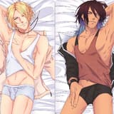 Lucy & Noah - Manga: L.A Waves - Doppelseitiger Dakimakura Kissenbezug (150 x 50cm)  - by Pengu
