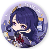 Raiden Shogun / Baal (Summer Theme) - Genshin Impact - Can Badge - miHoYo