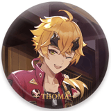 Thoma - Chara Tin Badge - Genshin Impact - miHoYo