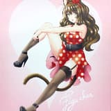 Figu-chan - Pin-Up-Girl - 40x50cm Leinwanddruck - Canvas
