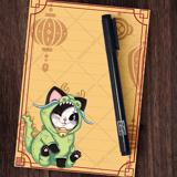 Drachen Neko - Notizblock A6 - Hideko Merchandise