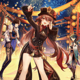 Hu Tao, Yelan & Xiao - Genshin Impact (The Exquisite Night Chimes) - Clear File - miHoYo