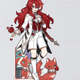 Argenti - Honkai: Star Rail - Little Kitty - Acrylic Stand