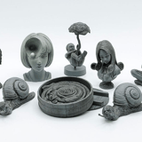 Set - Junji Ito Uzumaki Pocket Curse Mini Figures- Good Smile Company (8 Figures)