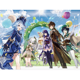 Furina, Baal, Venti, Zhongli & Nahida - Genshin Impact - Acrylic Picture (Multi-layered Acrylic Collection) - miHoYo