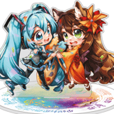 Hatsune Miku - Miku Expo 2024 - Acrylaufsteller (Hatsune Miku x Figu-Chan Chibis) - Nashi
