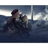 Rapi, Anis & Neon (hiding) -  Goddess of Victory: Nikke - Mousepad (80 x 40 cm)- Sakami