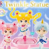 Super Sailor Moon, Super Sailor Chibi Moon und Helios - Twinkle Statue Set