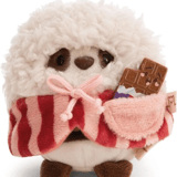 Panda Kono - mymochi - Plüsch (mit Schokolade & Popcornkostüm in Geschenkbox) (8cm) 