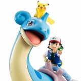 Ash Ketchum / Satoshi with Pikachu and Lapras - Megahouse G.E.M.