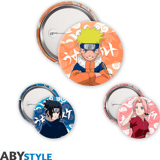 Naruto, Sasuke & Sakura (Team 7) - Naruto - Badge Pack - AbyStyle