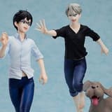 Yuri, Victor & Makkachin - Yuri!!! on Ice Figurenset (Orange Rouge, 1:8 PVC, inkl. Poster)