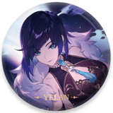 Yelan - Chara Tin Badge - Genshin Impact - miHoYo