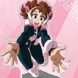 Ochako Uraraka - My Hero Academia - Acrylic Stand (Donna Pinchi Demo Te wo Sashinoberu!) - Nippon Television Service