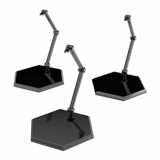 The Simple Stand - Black Hex Type - 3er-Pack - Figurenständer für Nendoroids - Good Smile Company