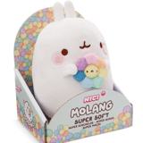 Molang mit Regenbogenblume (in Geschenkverpackung) - 24 cm Plüsch