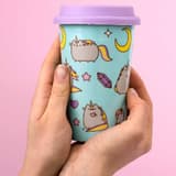 Ceramic mug with silicone lid "unicorn motifs"