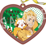 Takemichi Hanagaki - Tokyo Revengers x Rascal the Raccoon - Heart Rubber Keychain - Chugai Mining