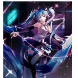 Vocaloid Wallscroll Miku Hatsune Dancing - Sakami