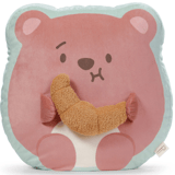 Kuscheltier Bär Nomo mit Croissant 35x33x12cm