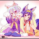 Shiro and Izuna - Playmat- No Game No Life
