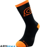 Konoha - Naruto Shippuden - Socks (Black & Orange) - AbyStyle