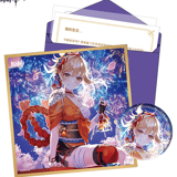 Yoimiya Naganohora - Geburtstagkarte Set - Button, Shikishi, Aufkleber und Brief (Chinesisch) - Genshin Impact Destined Day - miHoYo