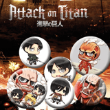 Attack on Titan - Button Set (Chibi Characters) - AbyStyle