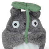 Totoro with leaf - beanbag Plush toy - My Neighbor Totoro
