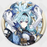 Eula - Genshin Impact - Mondstadt Series Chara Tin Plate Badge