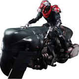 Shinra Elite Security Officer and Bike - Final Fantasy VII Remake Play Arts Kai - Square Enix