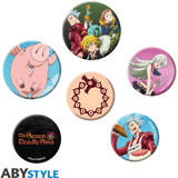 Seven Deadly Sins- Badge Pack - AbyStyle
