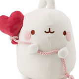 Kuscheltier MOLANG mit Herzballon 12cm
