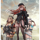Rapi, Anis & Neon (standing) -  Goddess of Victory: Nikke - Wallscroll (60 x 90 cm)- Sakami