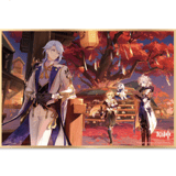 Aether, Paimon, Albedo & Ayato - Genshin Impact Liu Feng - Shikishi - miHoYo