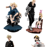Set - Toman Heroic Scenes Vol. 2 - Tokyo Revengers Petitrama Series - Megahouse (4 Figuren)