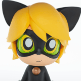 Cat Noir - Chibi Miraculous Figur - Plastoy