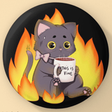 This is Fine Neko - Magnet - Hideko Merchandise