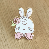 Kawaii Bunny Pin - Enamel Pin - Cottoneeh