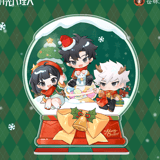 Link Click - Christmas Set - snow globe stand - acrylic stand - buttons - Hobby Rangers