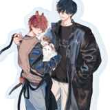 Touma Hikaru & Umino Ryuto - PheromoHolic - Acrylic Stand 02 (Official Illustration) - A3