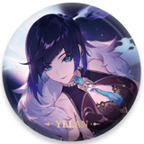 Yelan - Chara Tin Badge - Genshin Impact - miHoYo