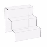 Dekobrücke /Dekotreppe - 3-Stufig - Erhöhung für Figuren - Acrylglas - Stufenhöhe 4,5 cm