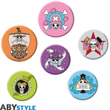 One Piece - Badge Pack (Skulls) - AbyStyle