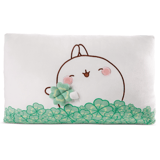 Molang - Molang mit Kleeblatt - Plüsch-Kissen - 43x25cm 
